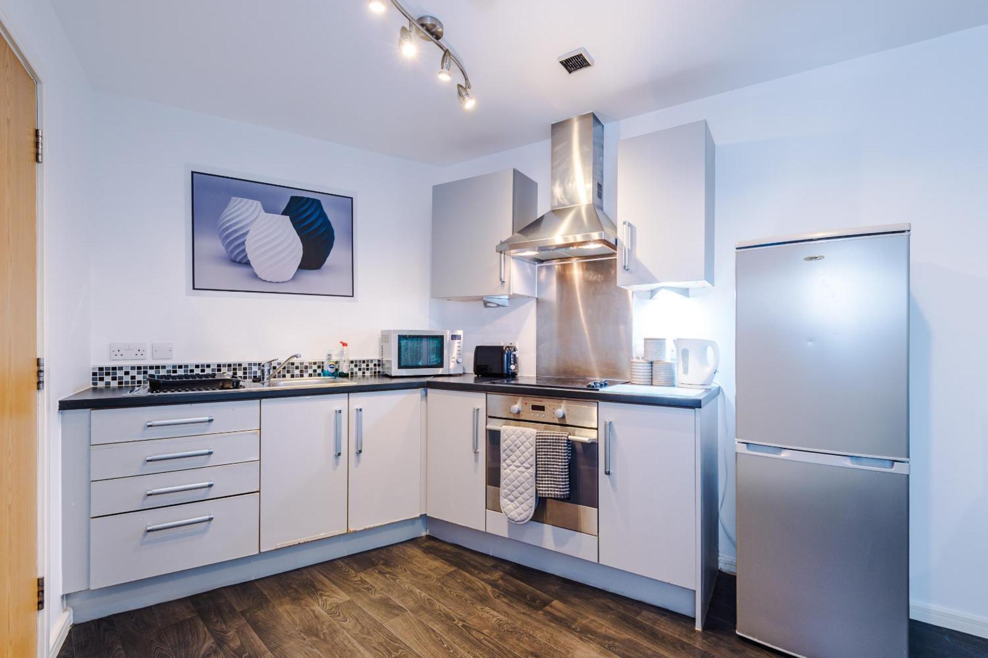 2 Bed Apartment With Balcony Private Parking Near Etihad Stadium, Coop Live Manchester Dış mekan fotoğraf